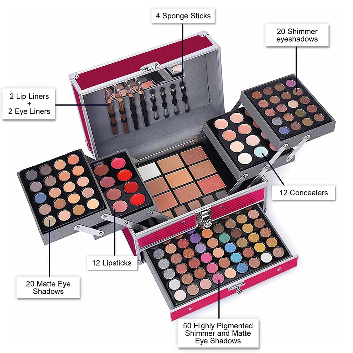 132 Color All- In- One Makeup For Women Full Kit,Professional Makeup Kit,Makeup Gift Set for Women