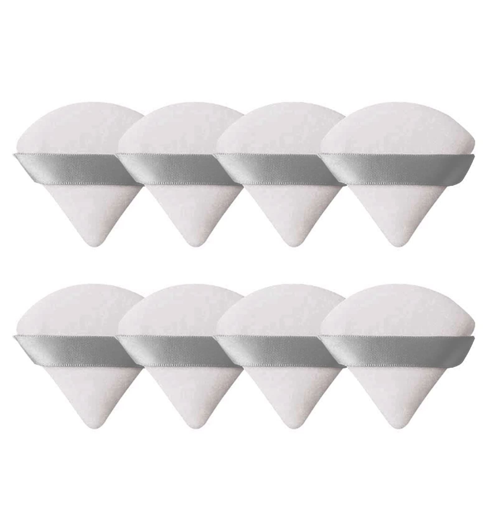 8 Pieces Triangle Powder Puff Face Soft Triangle Makeup Puff Velour Cosmetic Foundation Blender Sponge Beauty Makeup Tools