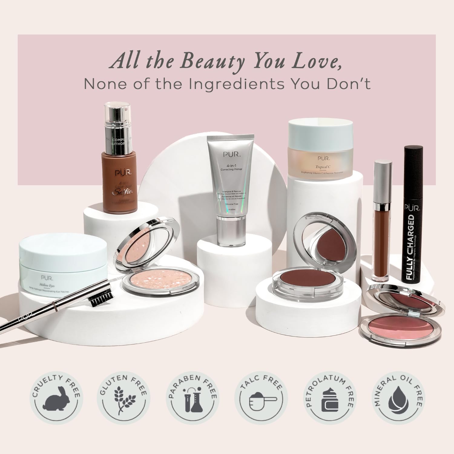 PÜR Beauty 4-in-1 Pressed Mineral Makeup SPF 15 Powder Foundation with Concealer & Finishing Powder- Medium to Full Coverage Foundation- Mineral-Based Powder- Cruelty-Free & Vegan Friendly