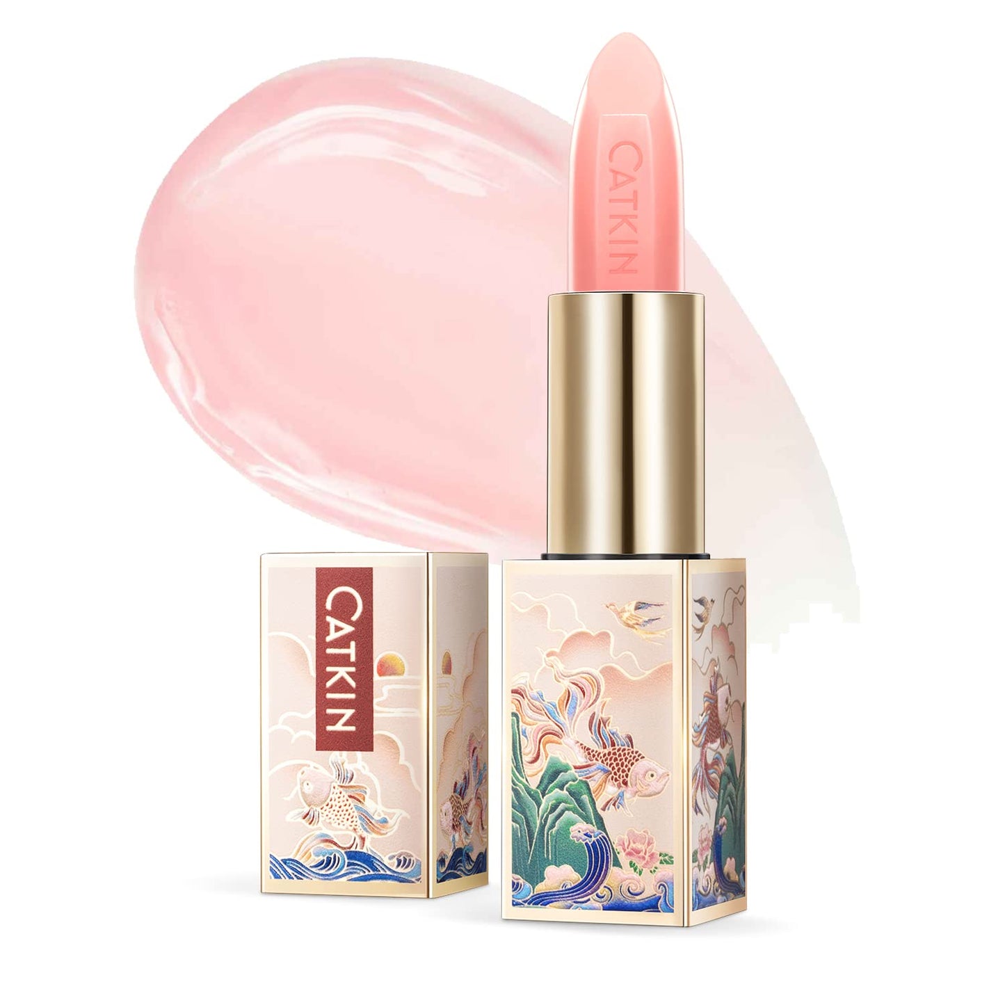 CATKIN Lip Balm Tinted Color Changing Lipstick Ultra Hydrating Lip Moistrurizer Chapstick with Vitamin E Nourishing For Cracked & Dry Lips 0.12 oz C07 Amethyst