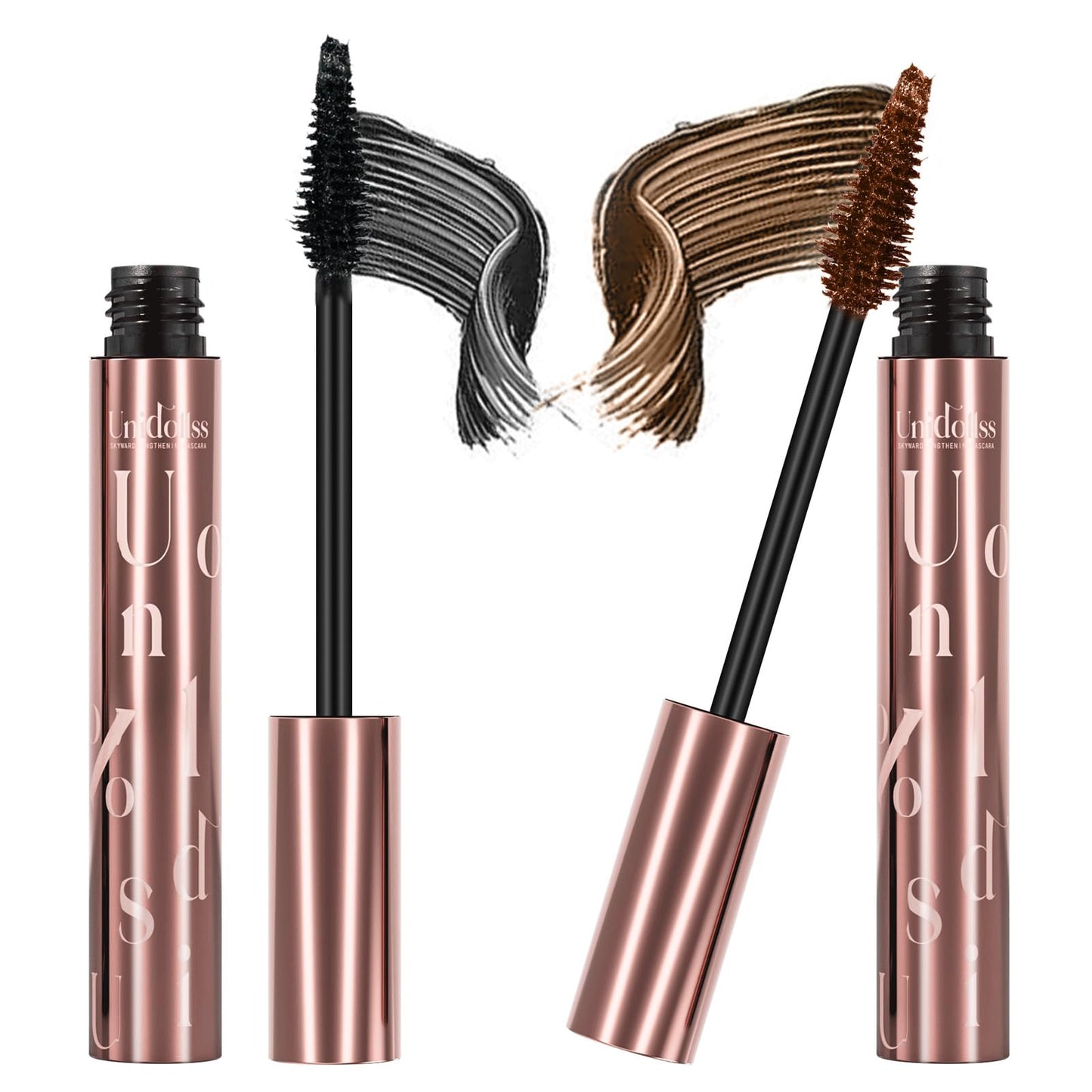 Unidollss Tubing Mascara Volume and Length Black Lengthening Long Lasting All Day, No Smudging, No Clumping, Washable Voluminous Tubing Mascara for 30+ Women, Gluten-free Safe for Sensitive Eyes