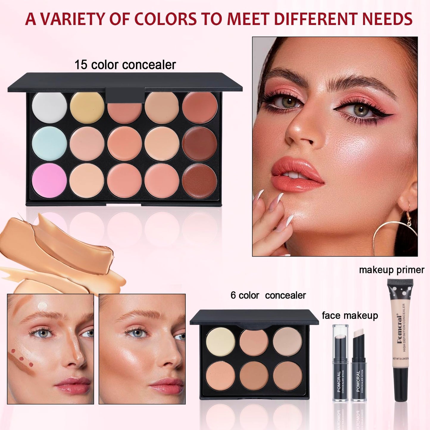 Makeup Kit For Girls,Full Makeup Set For Wonmen Includes 40 Colors Eyeshadow Palette Lip Gloss