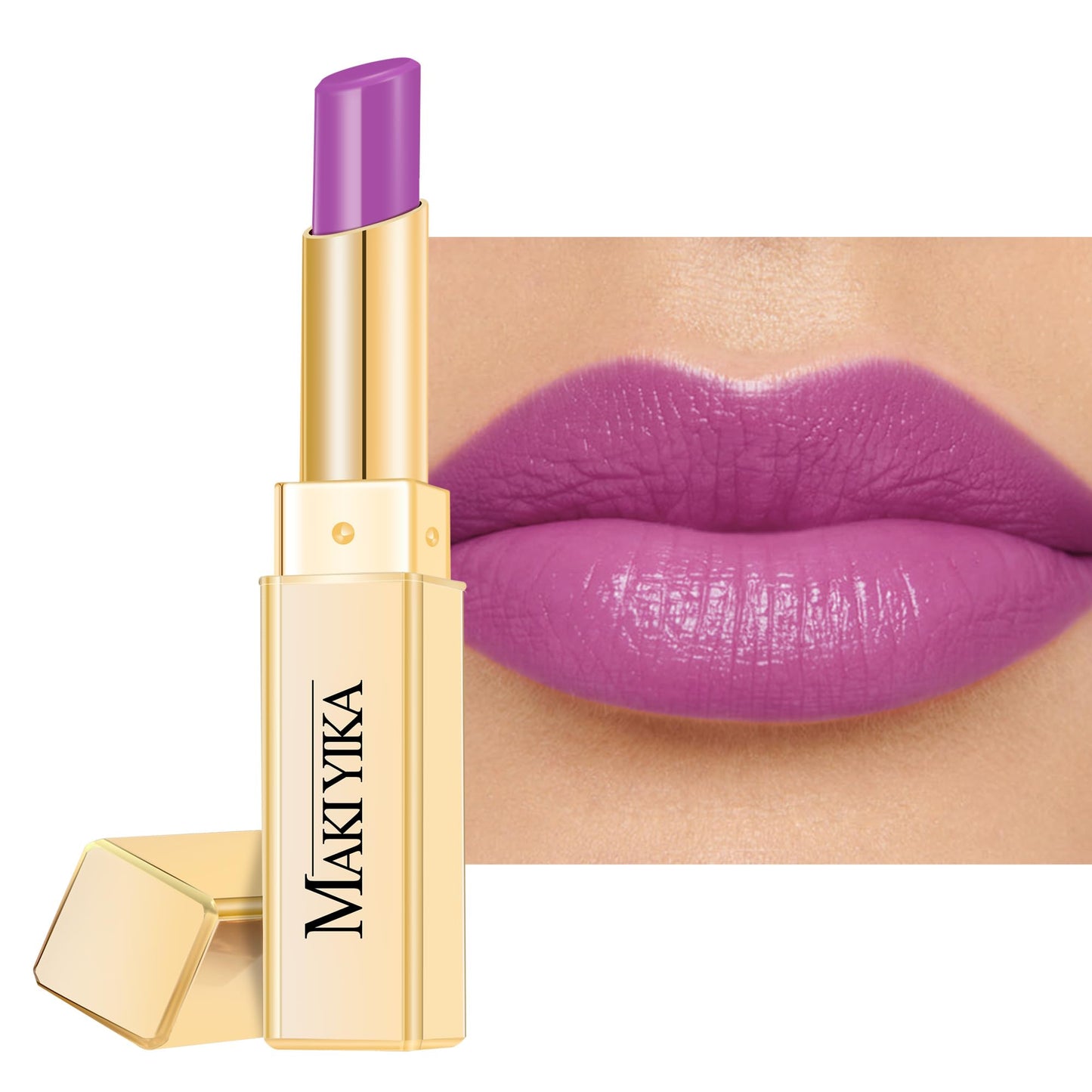 MAKI YIKA Moisture Pink Lipstick for Women Hydrate Lip Balm for Dry Cracked Lips Weightless Glossy Lip Color Juicy Finish,MA062 Pastel Pink