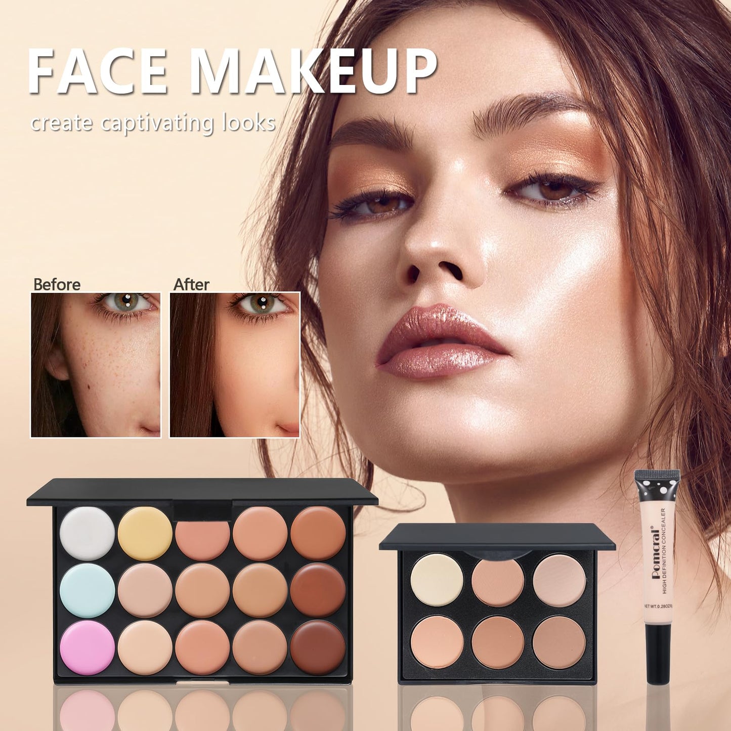 Makeup Kit For Girls,Full Makeup Set For Wonmen Includes 40 Colors Eyeshadow Palette Lip Gloss